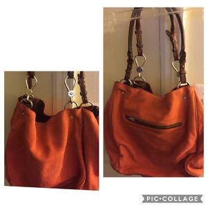 Large Ralph Lauren orange handbag